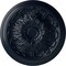 Ekena Millwork Damon Ceiling Medallion (Fits Canopies up to 3 3/8"), Hand-Painted Midnight Dream, 20"OD x 1 1/2"P CM20DAMDF - alternate 1